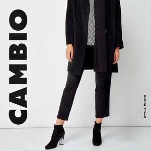 CAMBIO High Waisted Cropped Black Jeans (8)